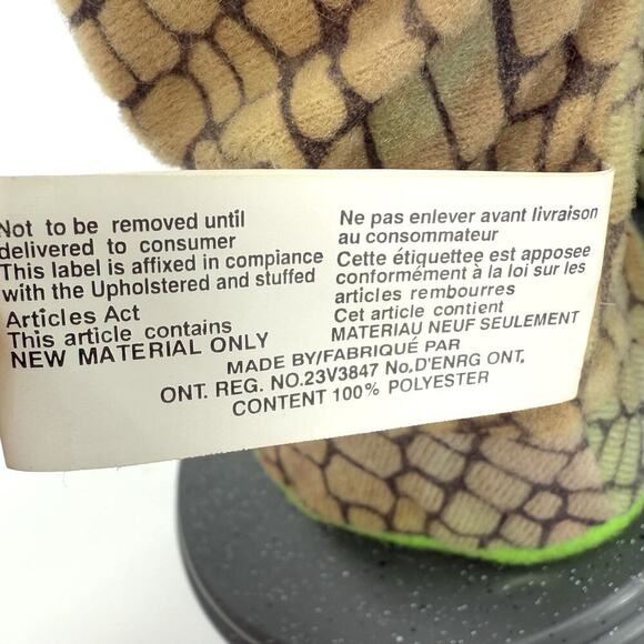 Vintage Gemmy Animated Green Alligator Crocodile Rocker Plush Toy RARE WORKS - Picture 10 of 11